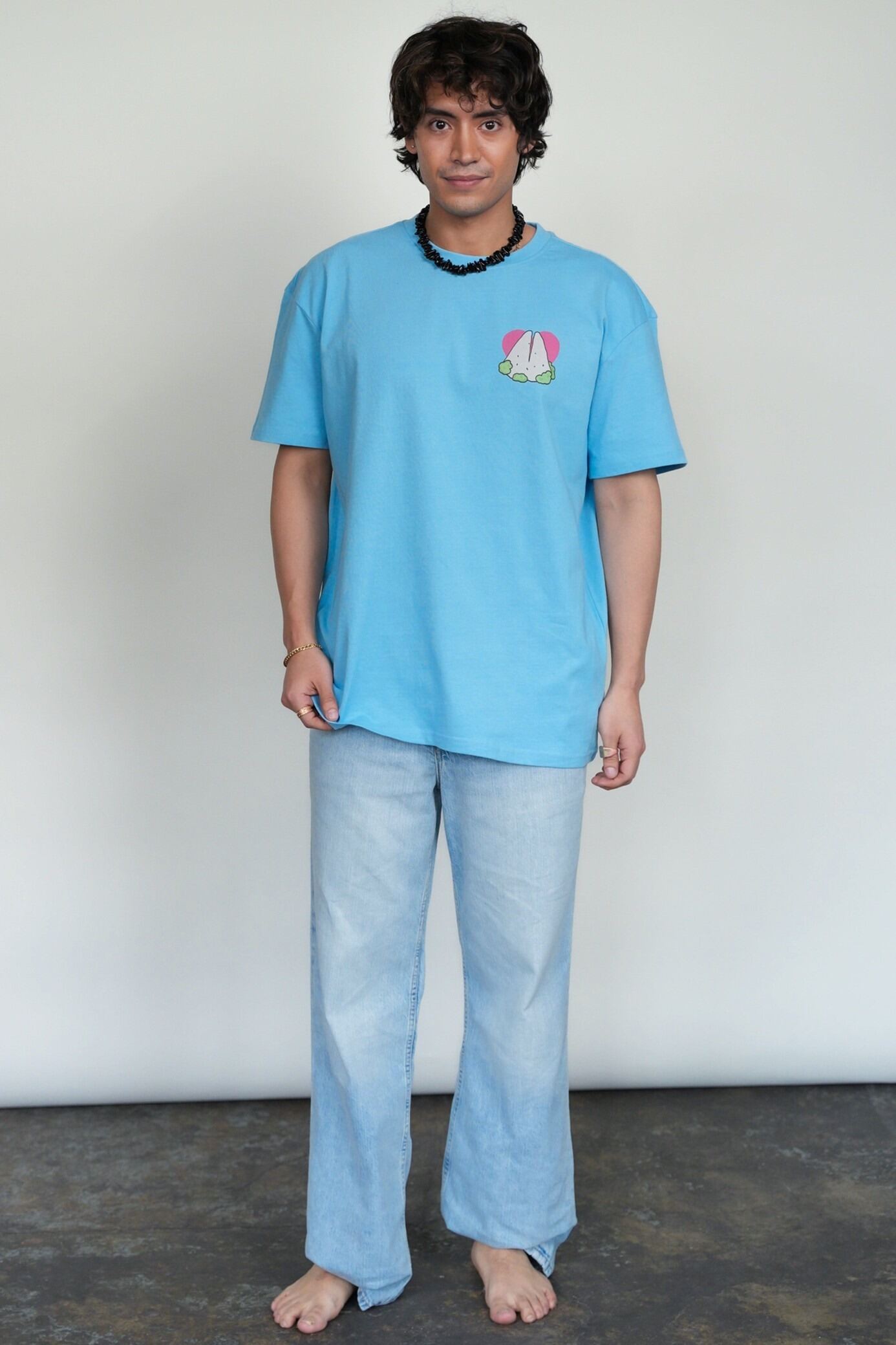 T- Shirt "Venushügel" Hellblau