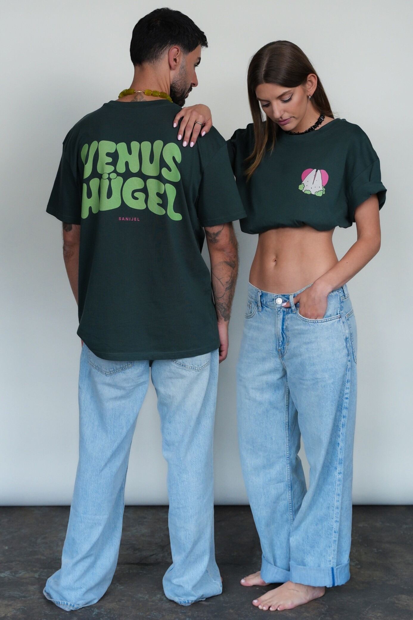 T- Shirt "Venushügel" Dunkelgrün