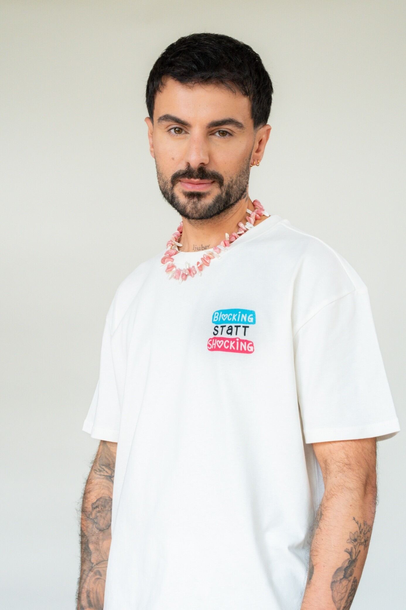 T - Shirt "Blocking statt Shocking" - Sanijel