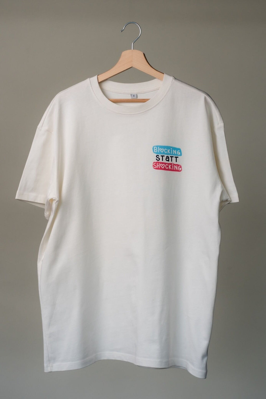 T - Shirt "Blocking statt Shocking" - Sanijel