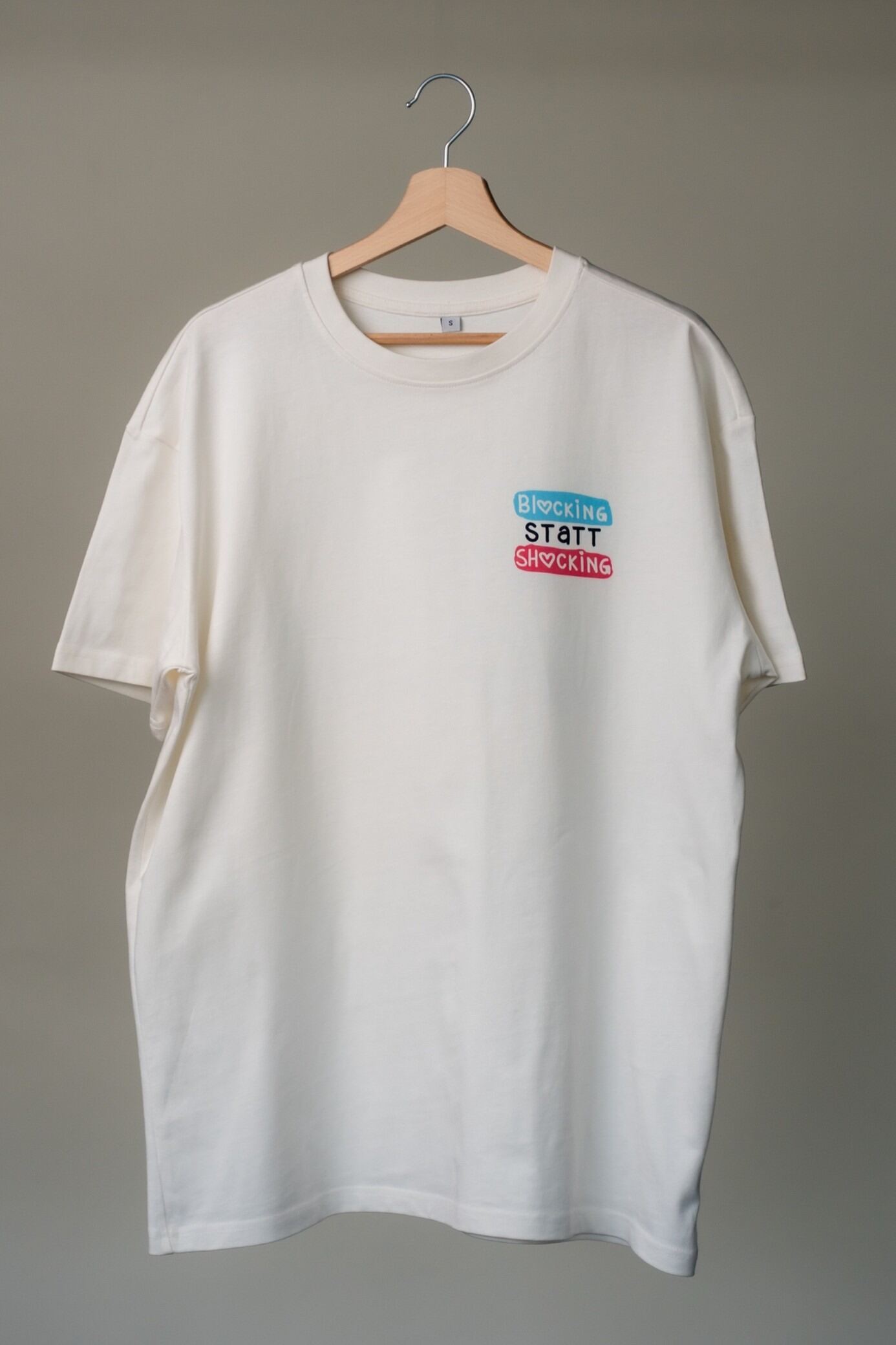 T - Shirt "Blocking statt Shocking" - Sanijel
