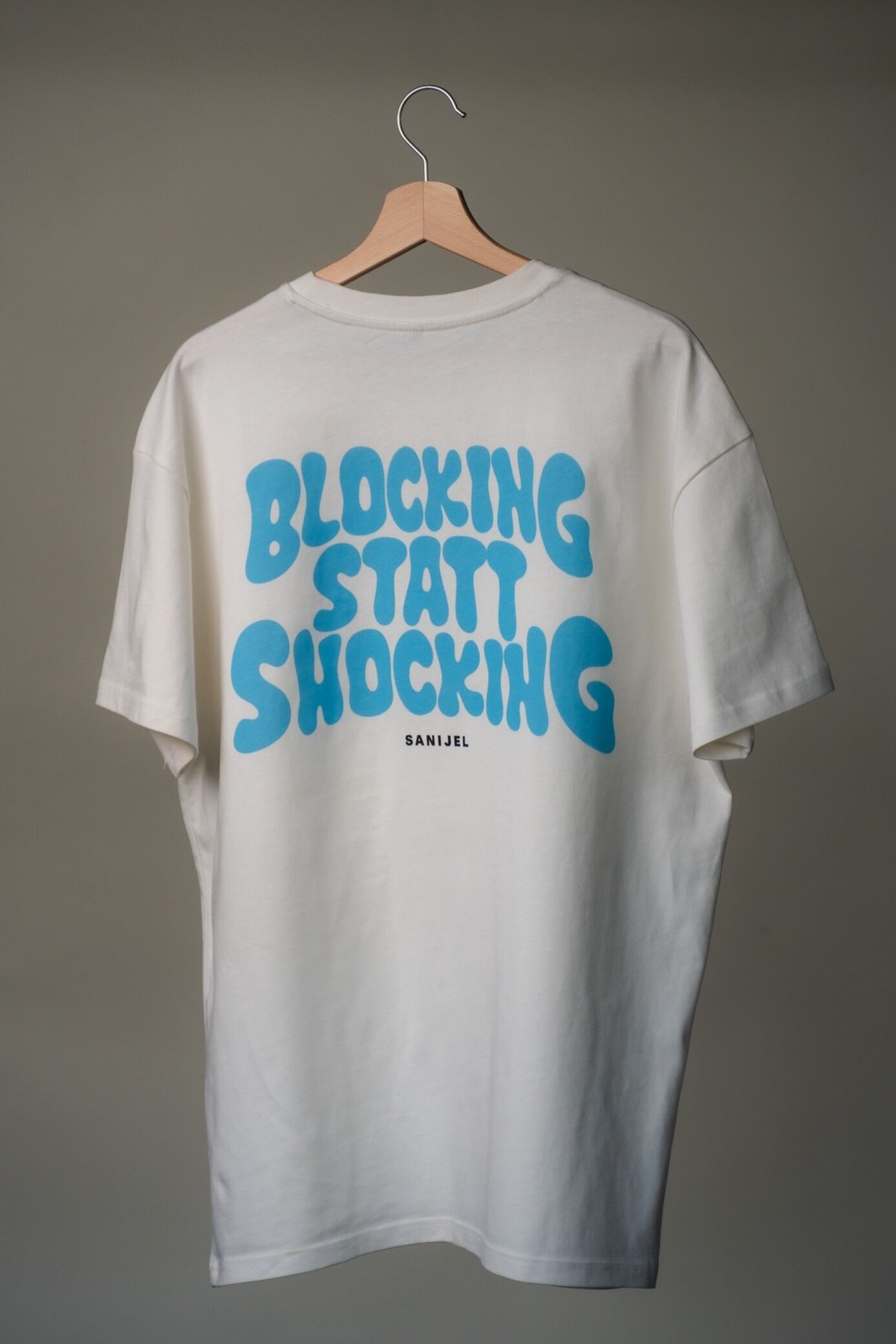 T - Shirt "Blocking statt Shocking" - Sanijel